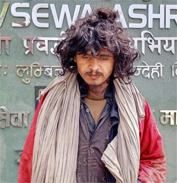 मंगलबार  तिलाेत्तमा सेवाकेन्द्रद्वारा नाम-ठेगाना बताउन नसक्ने १ जना पुरूषकाे उद्धार