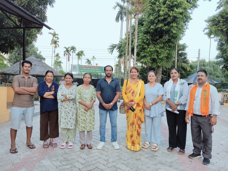 भद्रपुर नगरपालिकाका उपप्रमुख कार्कीद्वारा मानवसेवा आश्रम झापा सेवाकेन्द्र अवलोकन 
