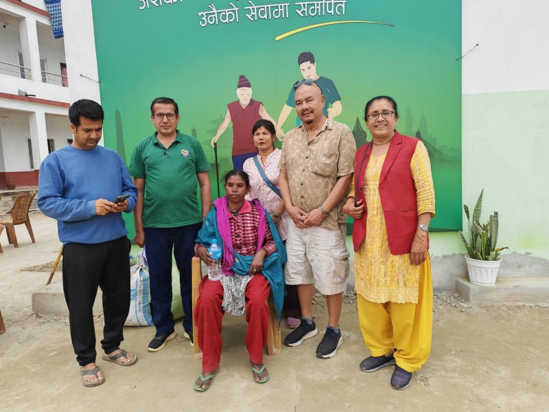 बारामा बेवारिसे अवस्थामा फेला परेकी महिला मानवसेवा  आश्रम रौतहटकाे  संरक्षणमा