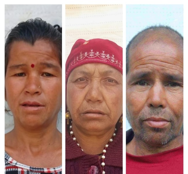 मानवसेवा आश्रम सुर्खेत सेवाकेन्द्रद्वारा ३ जना सहयाेगापेक्षी मानवहरूकाे उद्धार