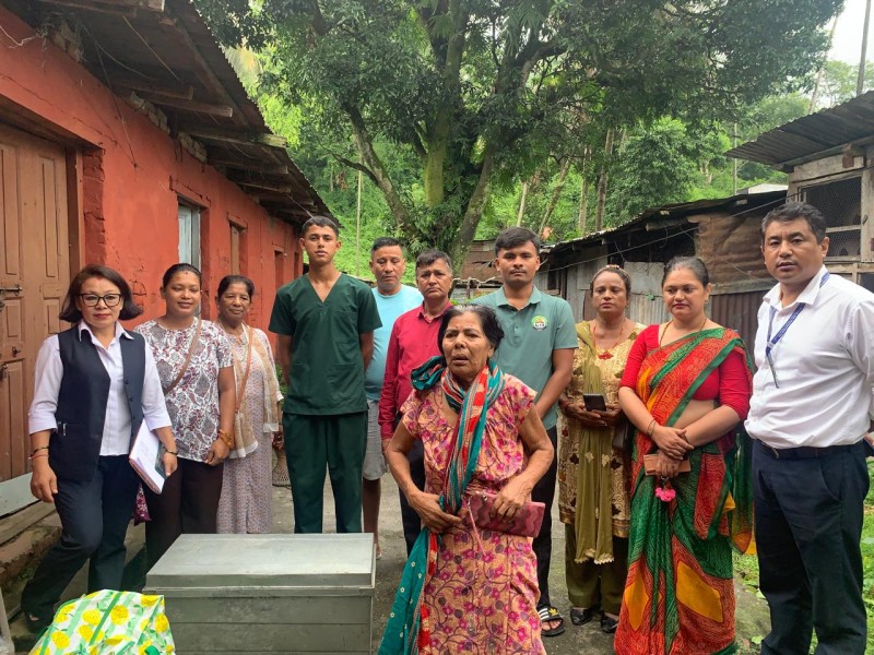 अरूका घरमा काम गरेर जीवन धानेकी सुनमायालाई मानवसेवा आश्रमले दियो आश्रय