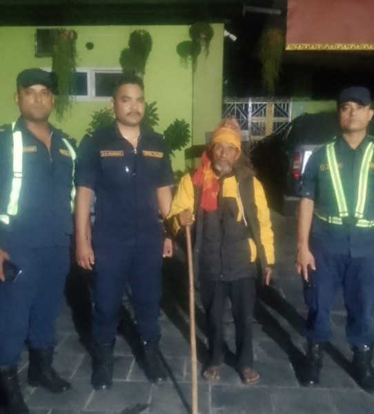 भरतपुरको सडकपेटीबाट शेहिणीबहादुर थापाको उद्धार