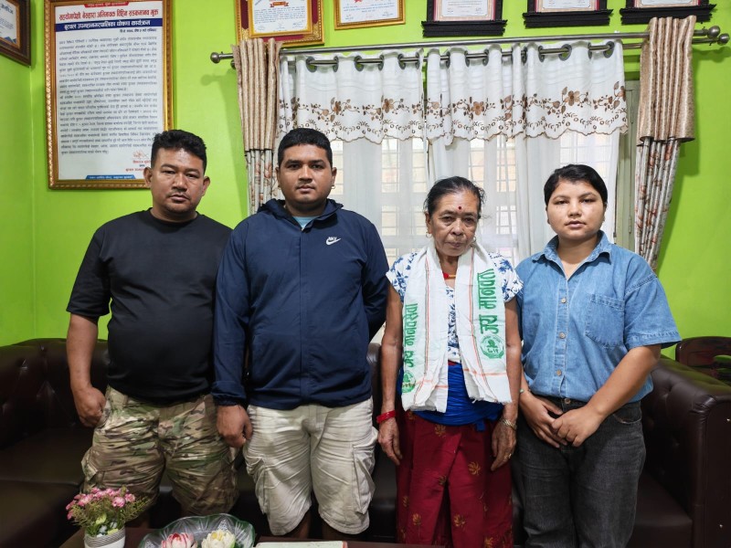 शुक्रबार बलिमाया गैरेको सुखद् पारिवारिक पुनर्मिलन