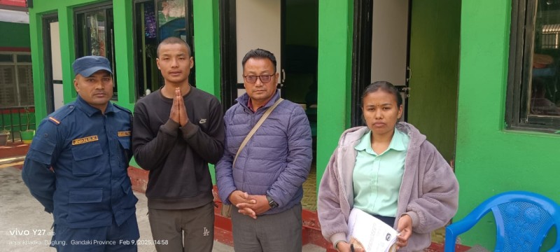 बागलुङ सेवाकेन्द्रद्वारा हिमाल पुनकाे उद्धार