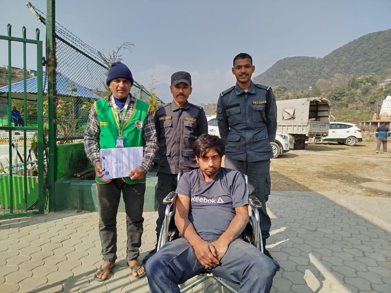 पाेखराकाे हेम्जा सेवाकेन्द्रद्वारा २ जना बेवारिसे पुरूषकाे उद्धार