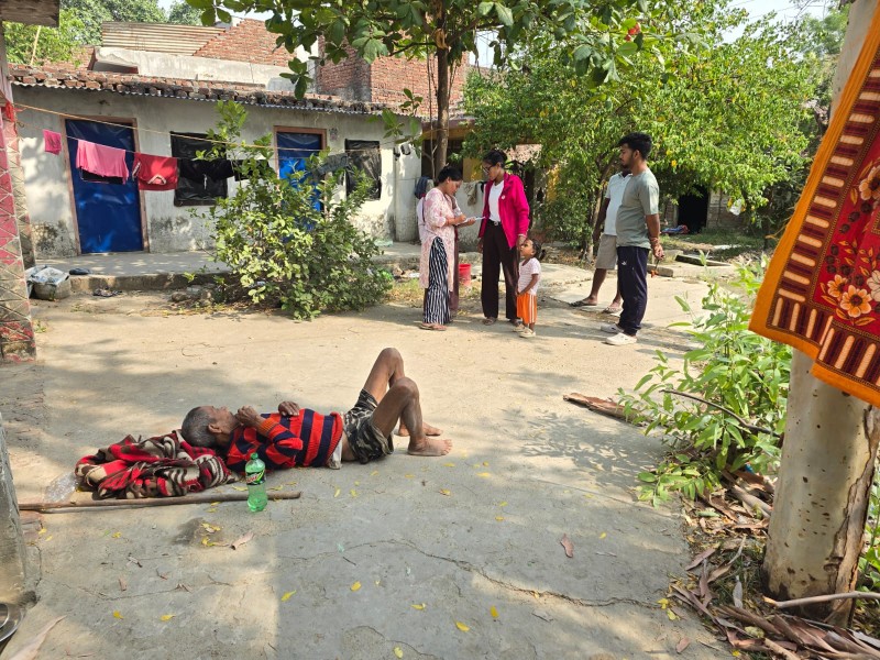 ८० वर्षीय थापालाई  मानवसेवा आश्रम नेपालगञ्ज सेवाकेन्द्रमा आश्रय