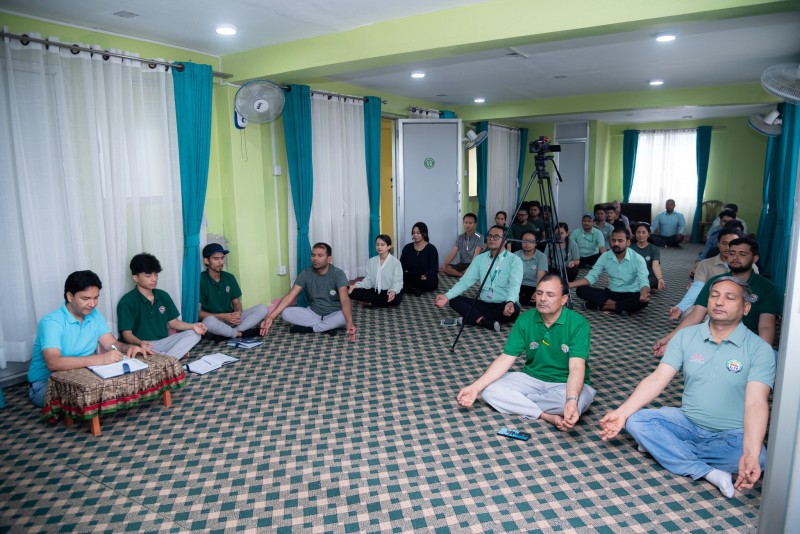 रानीवन सेवाकेन्द्रमा ३ दिने योग ध्यान तथा उत्प्रेरणामूलक कार्यक्रम