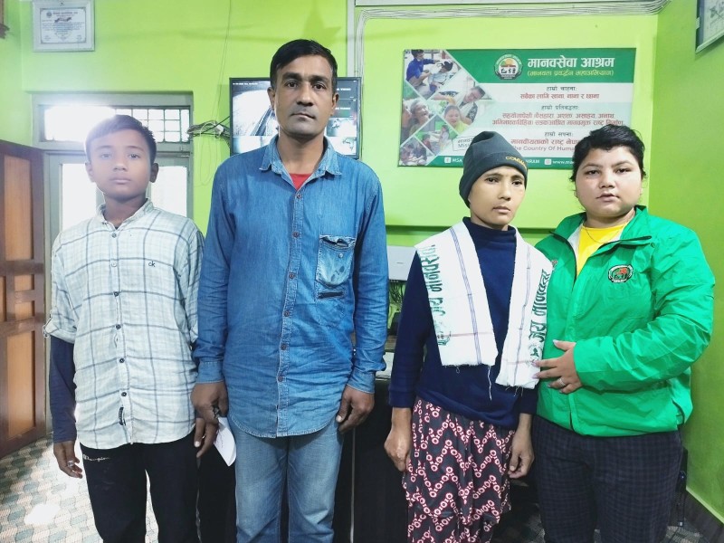 आश्रमका सेवाकेन्द्रहरूबाट दुईजनाको उद्वार,एकको पुनर्मिलन 