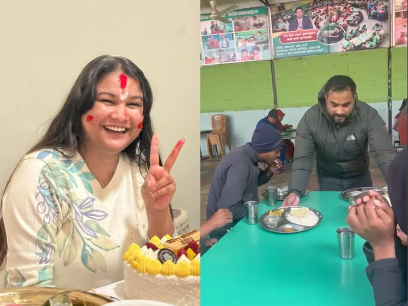 अमेरिका बस्दै आउनु भएकी रन्जिता ओलीद्वारा तुलसीपुर सेवाकेन्द्रमा भोजन सेवा योगदान